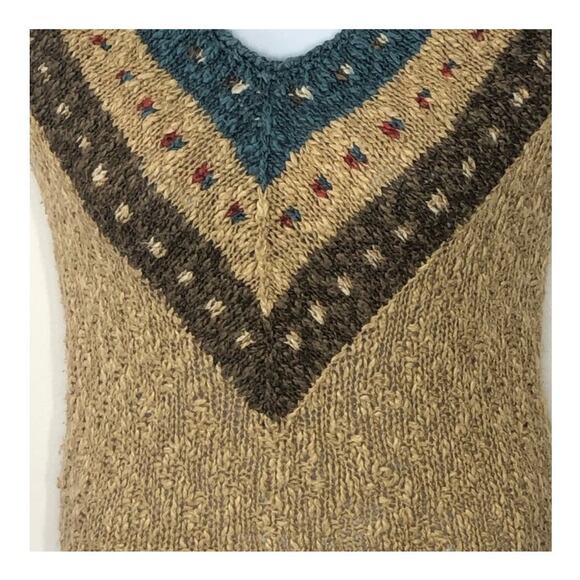 Liz Claiborne Vintage Linen Cotton Sleeveless V-Neck Sweater Size Large - Picture 10 of 16